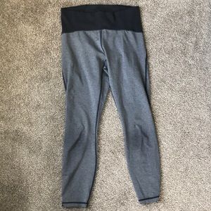 Lulu leggings with mesh panel